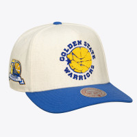 Бейсболка Unisex Golden State Warriors Mitchell & Ness Cream Cream Team Pro