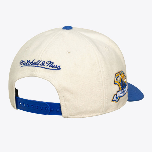 Бейсболка Unisex Golden State Warriors Mitchell & Ness Cream Cream Team Pro