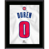 Jalen Duren Detroit Pistons Fanatics Authentic 10.5 x 13 Jersey Number Sublimated Player Plaque
