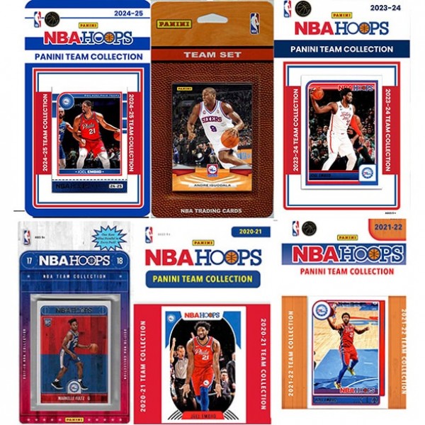 Philadelphia 76ers Multi-Season Trading Card Set