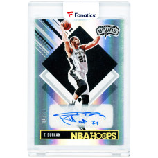 Карточка Tim Duncan San Antonio Spurs Autographed 2024-25 Panini Hoops Tribute #297 #2/10