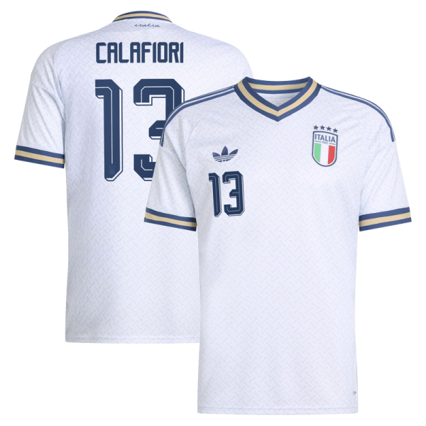Riccardo Calafiori Italy National Team adidas 2026 Away Replica Jersey - Light Blue