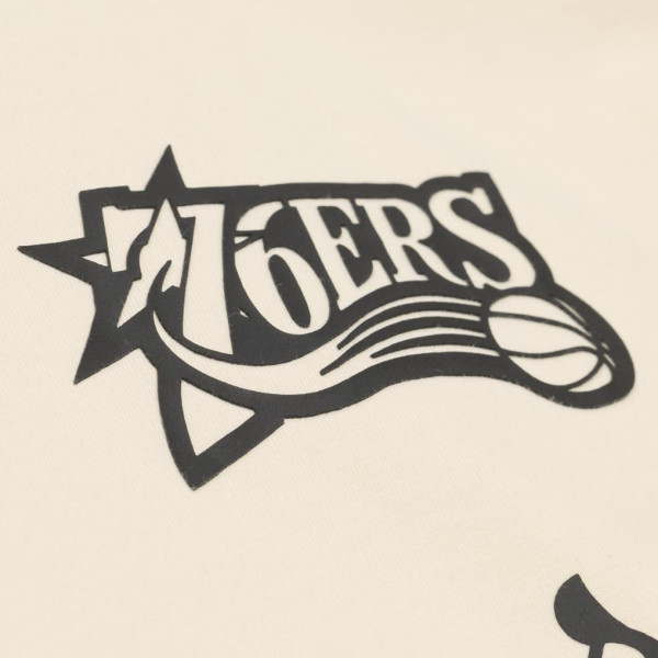 Футболка Philadelphia 76ers Mitchell & Ness Cream Hardwood Classics Cookies & Cream