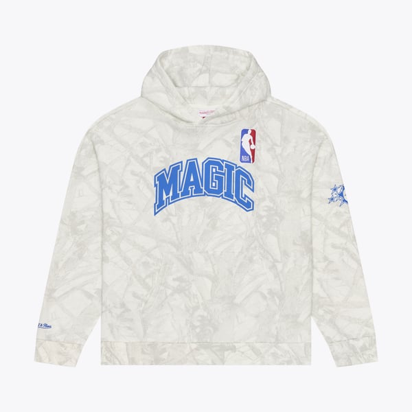 Толстовка Orlando Magic Mitchell & Ness White Ghosted Fleece