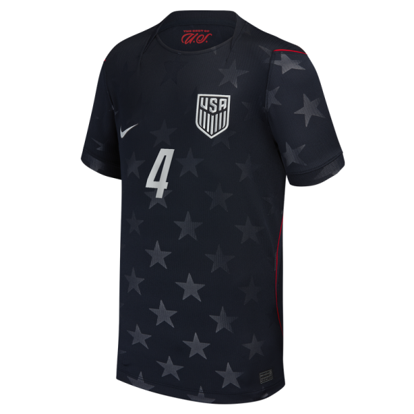 Подростковая Tyler Adams USMNT Nike 2026 Away Stadium Replica Jersey - Blue