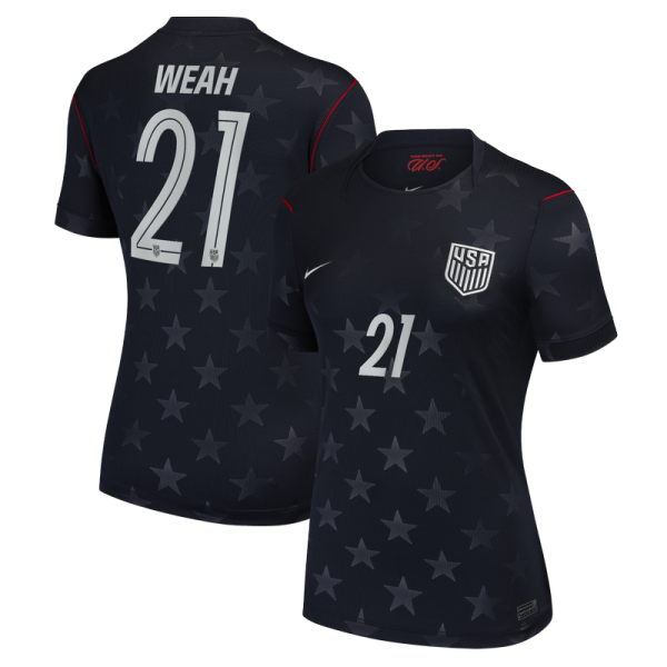 Timothy Weah USMNT Nike Wo2026 Away Stadium Replica Jersey - Blue