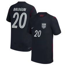 Подростковая Folarin Balogun USMNT Nike 2026 Away Match Authentic Jersey - Blue