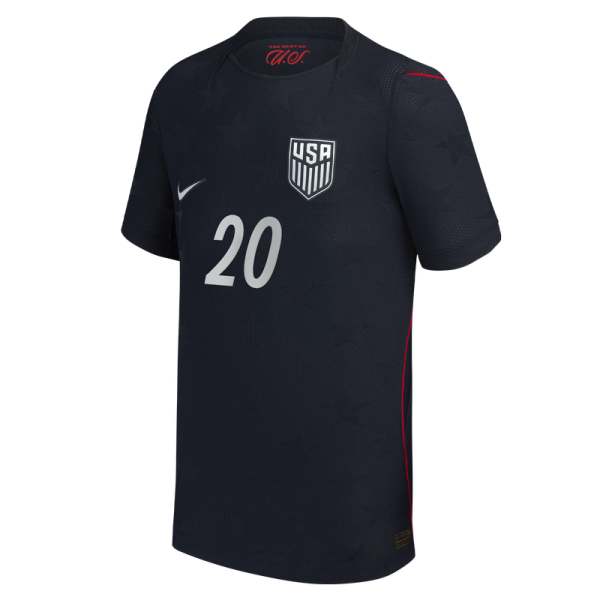 Подростковая Folarin Balogun USMNT Nike 2026 Away Match Authentic Jersey - Blue
