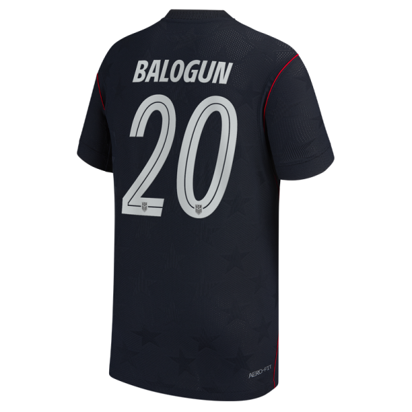 Подростковая Folarin Balogun USMNT Nike 2026 Away Match Authentic Jersey - Blue
