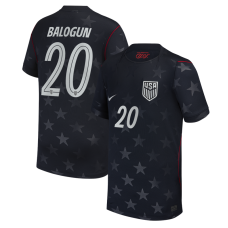 Подростковая Folarin Balogun USMNT Nike 2026 Away Stadium Replica Jersey - Blue