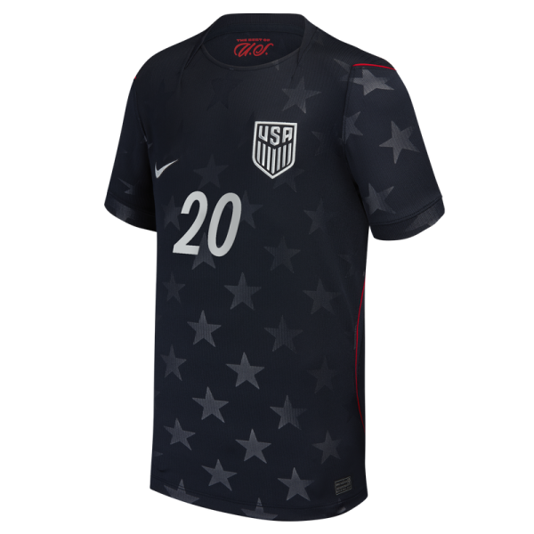 Подростковая Folarin Balogun USMNT Nike 2026 Away Stadium Replica Jersey - Blue