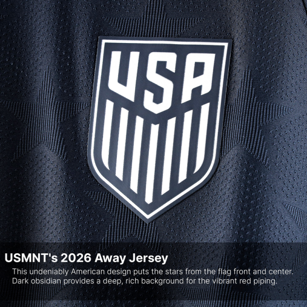 Подростковая Giovanni Reyna USMNT Nike 2026 Away Match Authentic Jersey - Blue