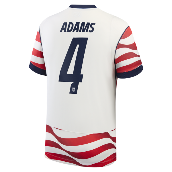 Tyler Adams USMNT Nike 2026 Home Stadium Replica Jersey - White