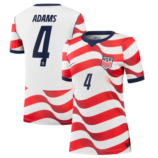 Tyler Adams USMNT Nike Wo2026 Home Stadium Replica Jersey - White