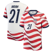 Timothy Weah USMNT Nike 2026 Home Stadium Replica Jersey - White