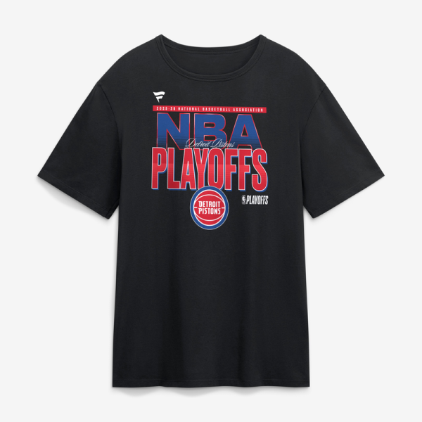 Detroit Pistons Black 2026 NBA Playoffs T-Shirt