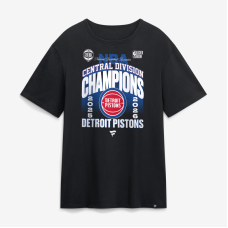 Detroit Pistons Black 2026 Central Division Champions Locker Room T-Shirt