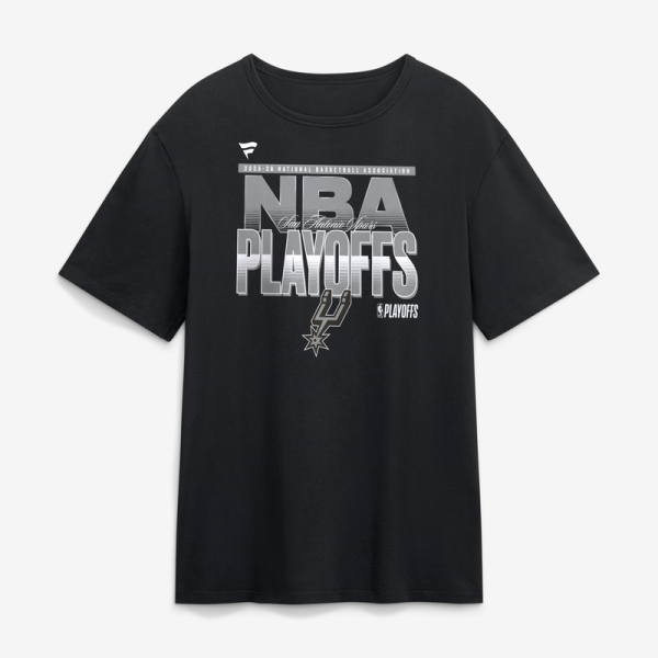 Футболка San Antonio Spurs Black 2026 NBA Playoffs