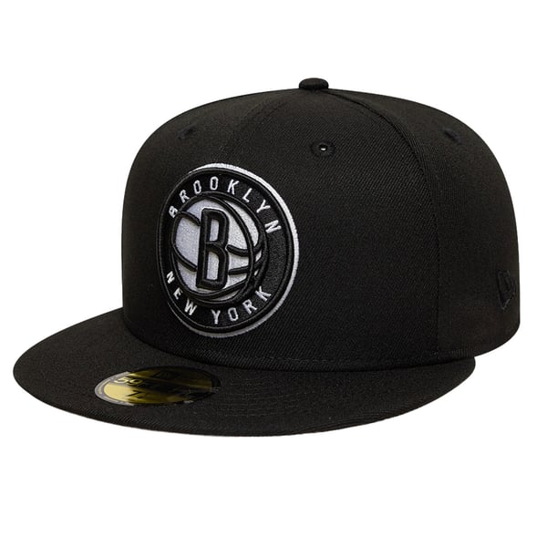 Бейсболка Brooklyn Nets New Era Black Team 59FIFTY