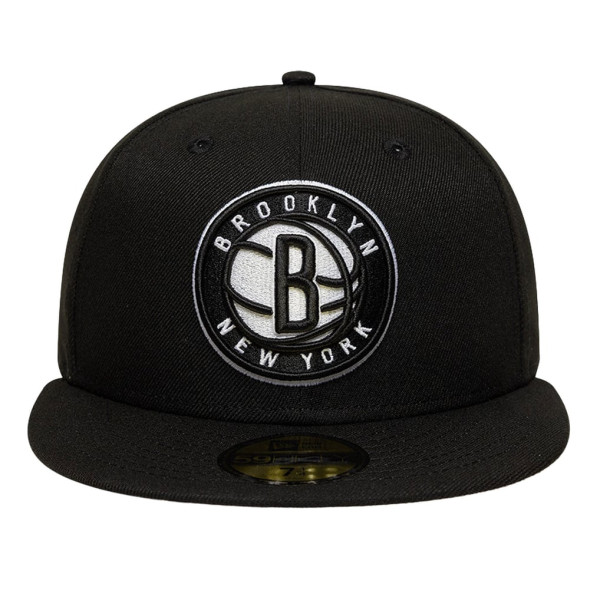 Бейсболка Brooklyn Nets New Era Black Team 59FIFTY