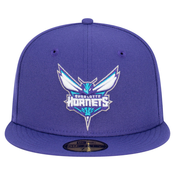 Бейсболка Charlotte Hornets New Era Purple Team 59FIFTY