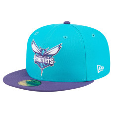 Бейсболка Charlotte Hornets New Era Teal Two-Tone 59FIFTY