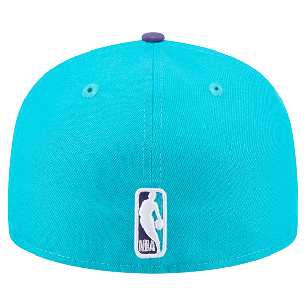 Бейсболка Charlotte Hornets New Era Teal Two-Tone 59FIFTY