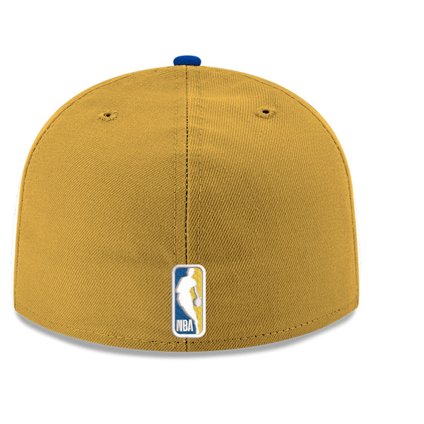 Бейсболка Golden State Warriors New Era Gold Two-Tone 59FIFTY
