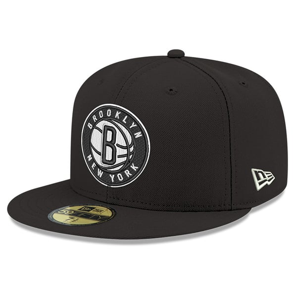 Бейсболка Brooklyn Nets New Era Black 59FIFTY
