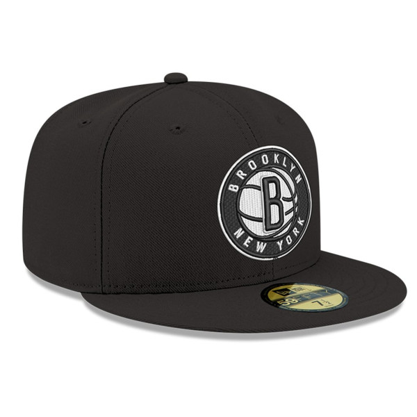 Бейсболка Brooklyn Nets New Era Black 59FIFTY