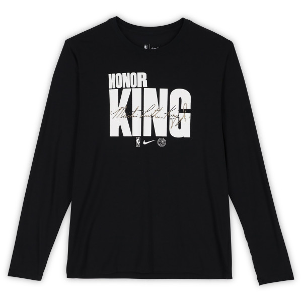 Philadelphia 76ers Fanatics Authentic Team-Issued Black 'MLK' Long Sleeve T-Shirt from the 2025-26 NBA Season