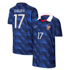 Подростковая William Saliba France National Team Nike 2026 Home Match Authentic Jersey - Blue