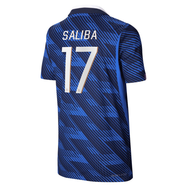 Подростковая William Saliba France National Team Nike 2026 Home Match Authentic Jersey - Blue
