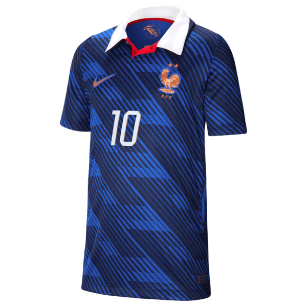 Подростковая Kylian Mbappé France National Team Nike 2026 Home Stadium Replica Jersey - Blue