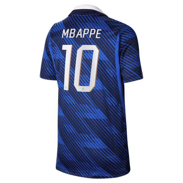Подростковая Kylian Mbappé France National Team Nike 2026 Home Stadium Replica Jersey - Blue