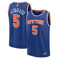 Джерси Jose Alvarado New York Knicks Fanatics Fast Break Replica - Blue - Icon Edition