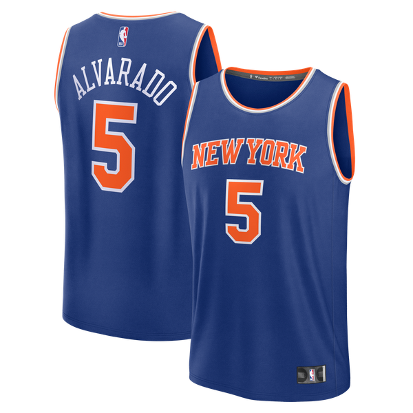 Джерси Jose Alvarado New York Knicks Fanatics Fast Break Replica - Blue - Icon Edition