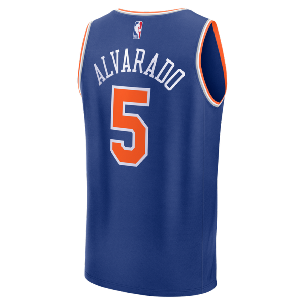 Джерси Jose Alvarado New York Knicks Fanatics Fast Break Replica - Blue - Icon Edition