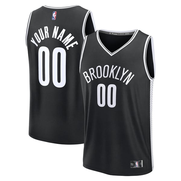 Именная джерси Brooklyn Nets Fanatics Black Fast Break - Icon Edition