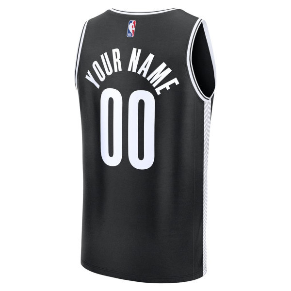 Именная джерси Brooklyn Nets Fanatics Black Fast Break - Icon Edition