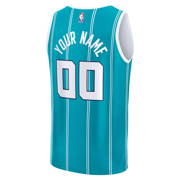 Именная джерси Charlotte Hornets Fanatics Teal Fast Break - Icon Edition