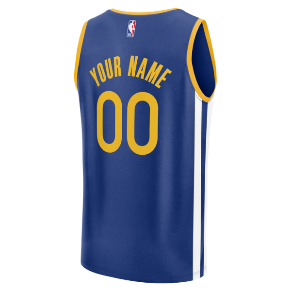 Именная джерси Golden State Warriors Fanatics Royal Fast Break - Icon Edition