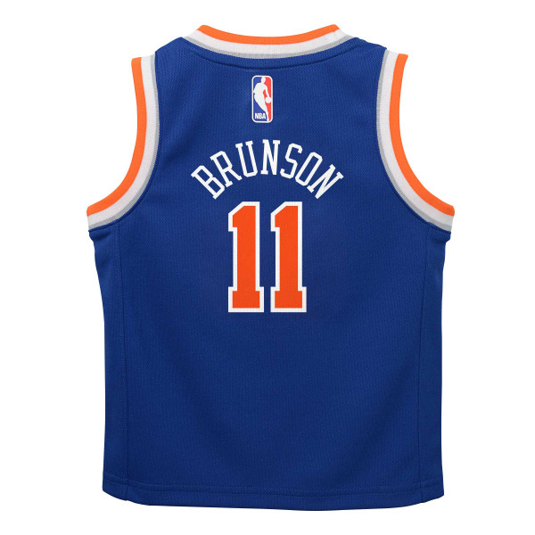 Джерси Preschool New York Knicks Jalen Brunson Nike Blue Replica Swingman - Icon Edition