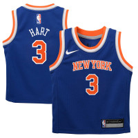 Джерси для дошкольника New York Knicks Josh Hart Nike Blue Replica Swingman - Icon Edition