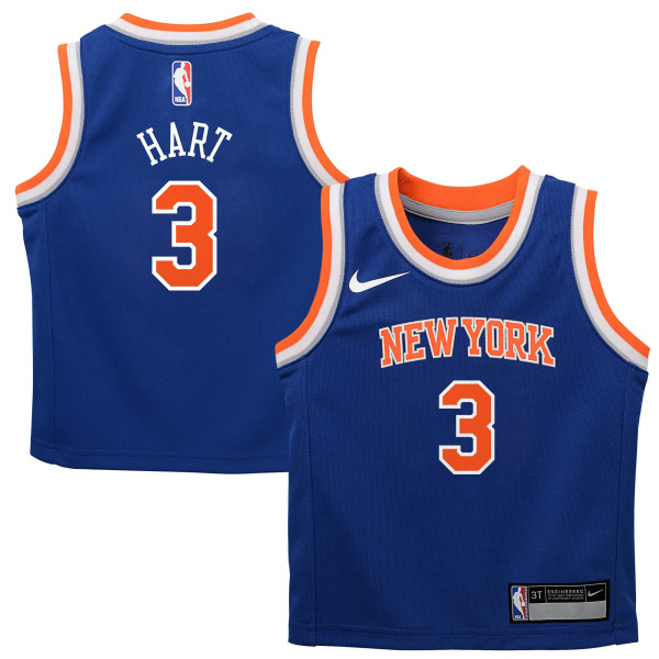 Детская New York Knicks Josh Hart Nike Blue Replica Swingman Jersey - Icon Edition