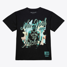 Футболка New York Knicks Patrick Ewing Mitchell & Ness Black In the City