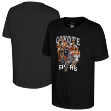 Подростковая San Antonio Spurs Stadium Essentials Black Mascot Crossroads T-Shirt