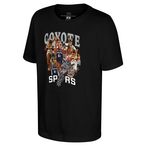 Подростковая San Antonio Spurs Stadium Essentials Black Mascot Crossroads T-Shirt