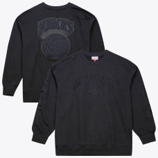 Свитшот New York Knicks Mitchell & Ness Black Phantom Fleece