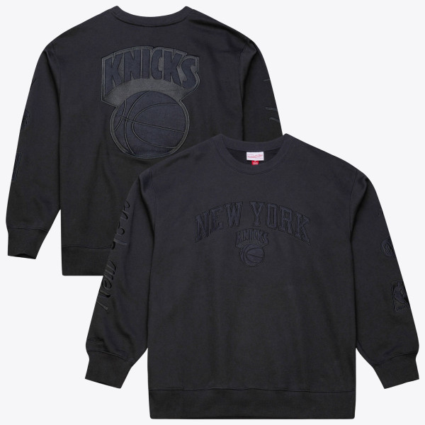Свитшот New York Knicks Mitchell & Ness Black Phantom Fleece